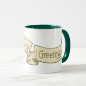 Mug Vintage St. Patrick's Day Salutations Bannière d'o (Devant droit)