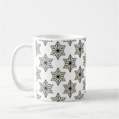 Mug vintage Starburst, noir et blanc (Gauche)
