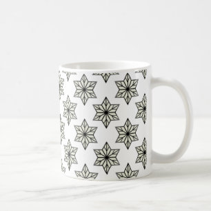 Mug vintage Starburst, noir et blanc