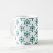 Mug vintage Starburst, Turquoise (Devant gauche)