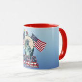Mug Vintage, Statue de la Liberté (Devant droit)