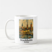 Mug Vintage Stockholm Suède Nordic Travel (Gauche)