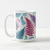 Mug Vintage-style botanical fern leaves (Gauche)
