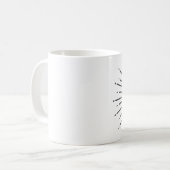 Mug Vintage Style Sun Burning Avec Monogramme Personna (Devant gauche)