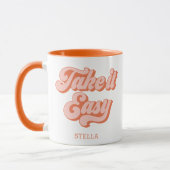 Mug Vintage Take It Facile style rétro (Gauche)