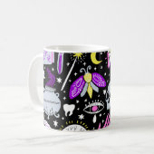Mug Vintage tartan brun-orange. (Devant gauche)