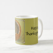 Mug Vintage Thanksgiving salut dinde et citrouille (Devant droit)