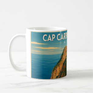 Mug vintage travel poster Cap Carbon