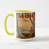 Mug Vintage Tropical Hawaii Aloha (Gauche)