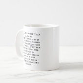 Mug Vintage Typography Rustic Kitchen Quote (Devant gauche)