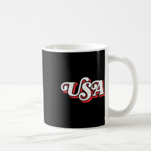 Mug Vintage Usa Retro Typographie 4 juillet patriotiqu