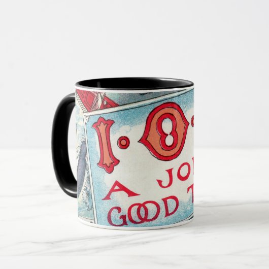 Mug Vintage Vices Party, Jeu Boire Fumer (Devant gauche)