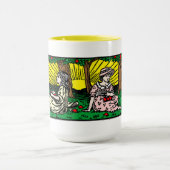 Mug Vintage Victorian Era Girls Gathering Apples (Centre)