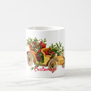Mug Vintage Voiture de Noël Mistletoe Thunder_Cove 