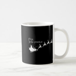 Mug Vintage volez, imbéciles sorcier Père Noël traînea