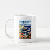 Mug Vintage voyage Athènes Grèce (Gauche)