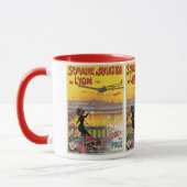 Mug Vintage voyage, Avions de l'aviation, Lyon, France (Gauche)