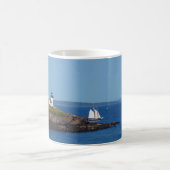 Mug Vintage voyage Blue Ocean Lighthouse Maine Sail (Centre)
