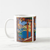 Mug Vintage voyage, Côte d'Azur Mer Méditerranée (Gauche)
