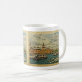 Mug Vintage voyage de Londres Angleterre (Devant droit)