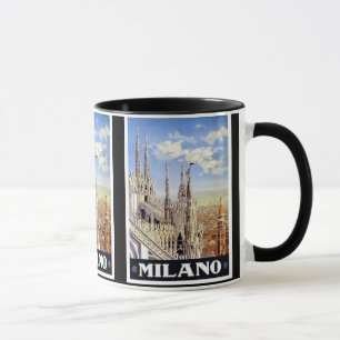 Mug Vintage voyage de Milan Italie