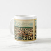 Mug Vintage voyage de Montgomery Alabama (Devant gauche)