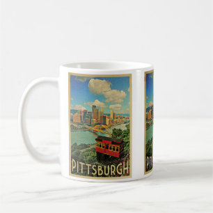 Mug Vintage voyage de Pittsburgh Pennsylvanie