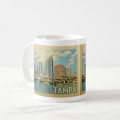 Mug Vintage voyage de Tampa Florida (Devant gauche)