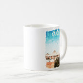 Mug Vintage voyage des pyramides du Caire Égypte (Devant droit)