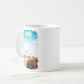 Mug Vintage voyage des pyramides du Caire Égypte (Devant gauche)
