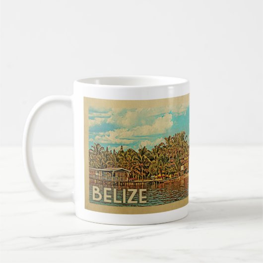 Mug Vintage voyage du Belize (Gauche)