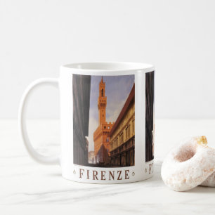 Mug Vintage voyage, Firenze, Florence, Palazzo Vecchio