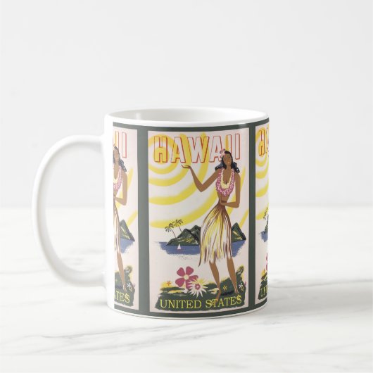 Mug Vintage voyage Hawaï (Gauche)