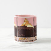 Mug Vintage voyage, Matterhorn Mountain, Suisse (Centre)