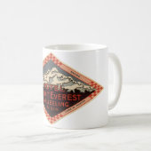 Mug Vintage voyage, Mont Everest, Darjeeling Inde (Devant droit)