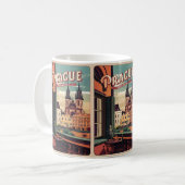 Mug vintage voyage prague czech république cadeaux bal (Devant gauche)