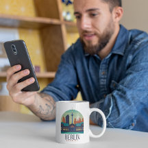 Vintage voyage Skyline Allemagne Berlin