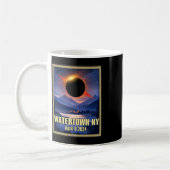 Mug Vintage Watertown Ny Total Solar Eclipse 2024 (Gauche)