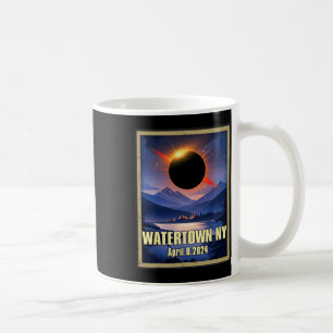 Mug Vintage Watertown Ny Total Solar Eclipse 2024