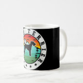 Mug Vintage Welsh Terrier Retro Chien Maman Papa (Devant droit)