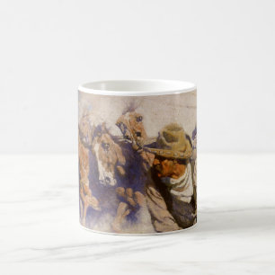Mug Vintage Western Cowboys, In the Corral par NC Wyet