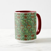 Mug Vintage William Morris Wandle Motif (Devant droit)