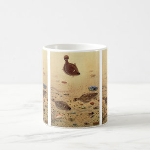Mug Vintages, Marine Ocean Life Poisson plat