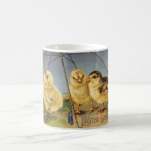 Mug Vintages petits de Pâques sous un parasol