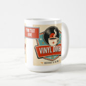 Mug Vinyl Diner Records & Coffee – Musique Rétro (Devant droit)