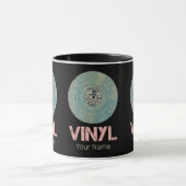 Mug Vinyl Record Retro Disco Conception de musique Vin (Centre)