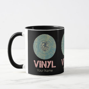 Mug Vinyl Record Retro Disco Conception de musique Vin