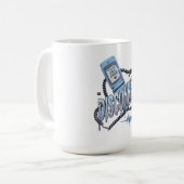Mug Vinyle mélancolique de téléphone à bascule Y2K déc (Devant gauche)
