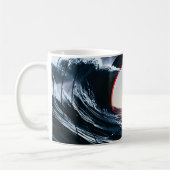 Mug Vinyle Vintage Surf Wave Océan Musique Rétro (Gauche)