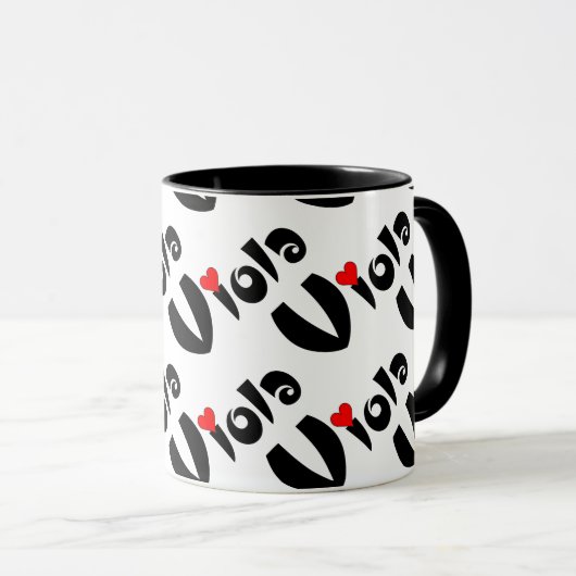 Mug Viola Petit Coeur (Devant droit)